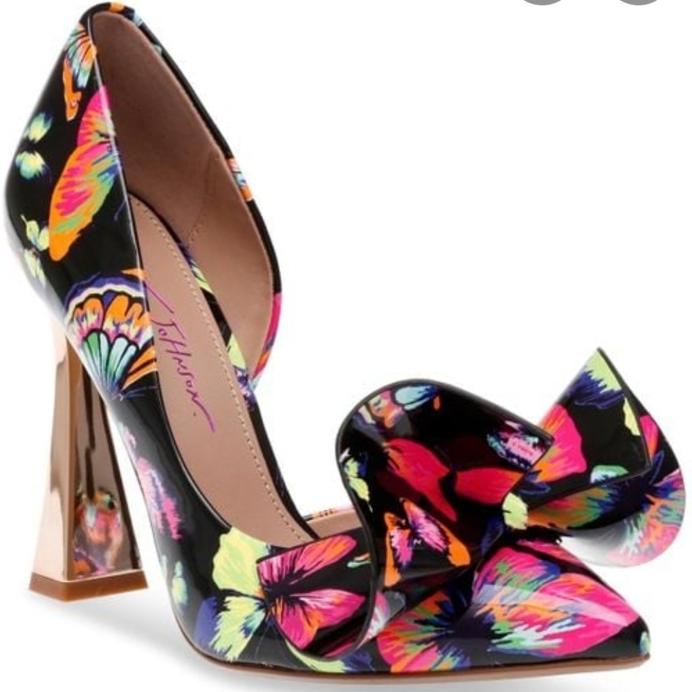 Betsey Johnson Multicolor Butterfly Heels